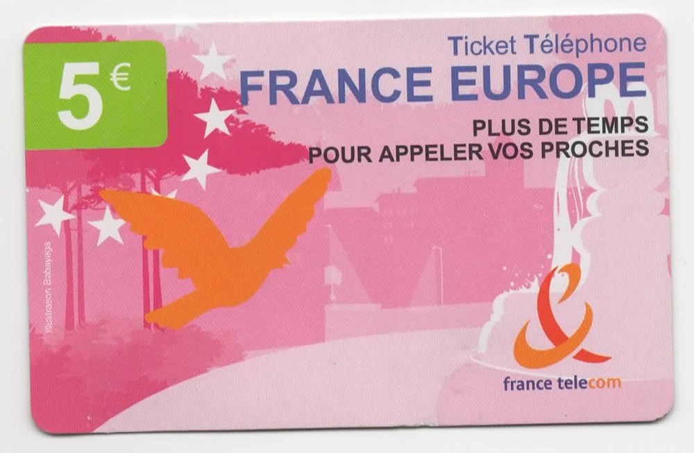 divers telecartes cartes telephoniques ticket france telecom 5 france europe
