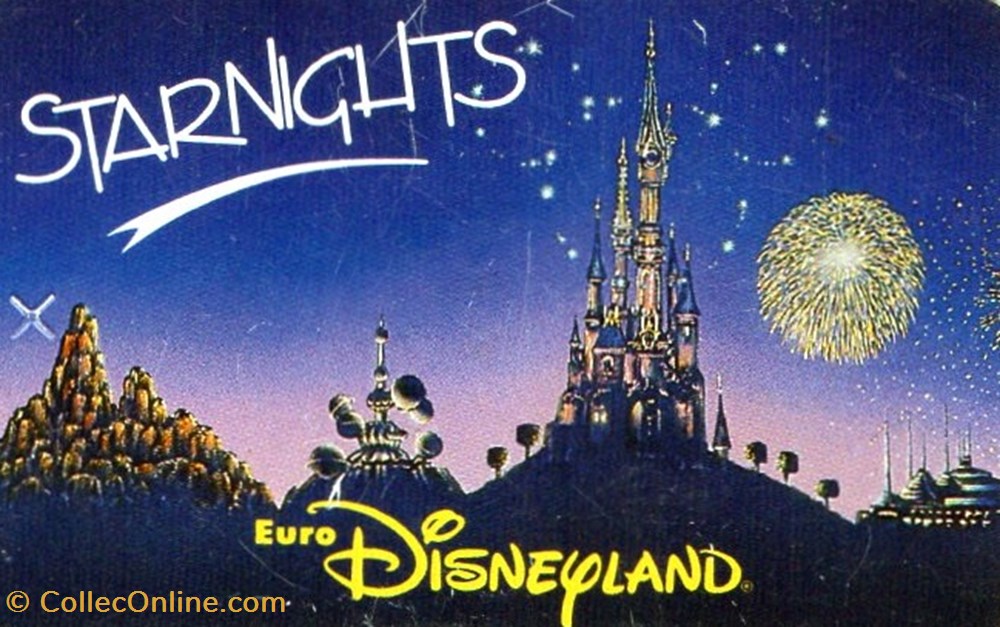 1993 STARNIGHTS EURODISNEYLAND VALIDE 1 JOUR APRES 17 H vieux papiers tickets entree 1993 starnights eurodisneyland valide 1 jour apres 17 h