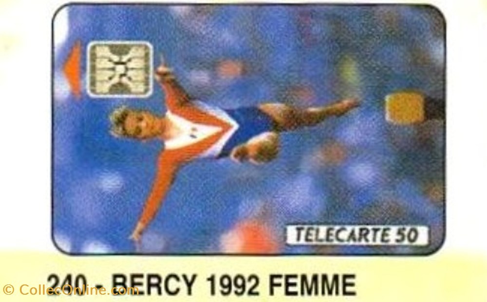 1992 10 BERCY 1992 FEMME VERSO HOMME divers telecartes 1992 10 bercy 1992 femme verso homme