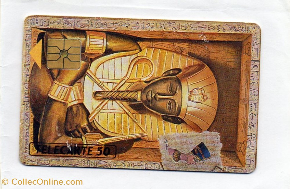 diver telecarte 1991 toutankhamon 10 91 gem