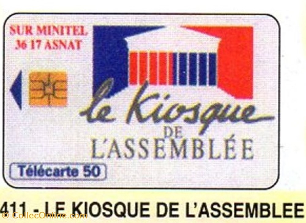 1993 29 LE KIOSQUE DE L'ASSEMBLEE 50U 10/93 SO3 NUMEROTEE TIRAGE PRIVE divers telecartes 1993 29 le kiosque de assemblee 50u 10 93 so3 numerotee tirage prive