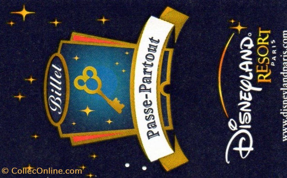 2006 PASSE-PARTOUT DISNEYLAND RESORT PARIS 2EME SERIE VALABLE 2 JOURS DU XXXXXX AU XXXXXX vieux papiers tickets entree 2006 passe partout disneyland resort paris 2eme serie valable 2 jours du xxxxxx au xxxxxx