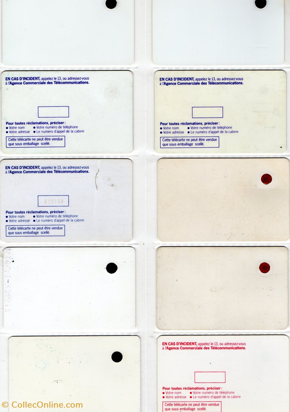 PYJAMAS divers telecartes cartes telephoniques pyjamas