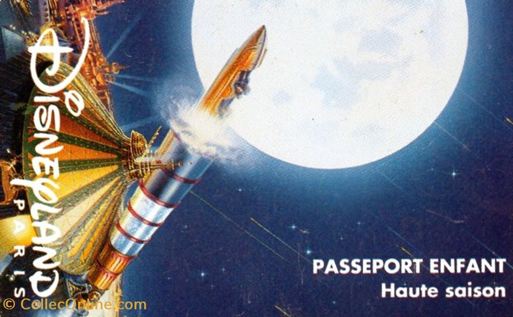 1996 SPACE MOUNTAIN DISNEYLAND PARIS TEXTE 9 LIGNES VALIDE LE XXXXXX ODYSSEE vieux papiers tickets entree 1996 space mountain disneyland paris texte 9 lignes valide le xxxxxx odyssee
