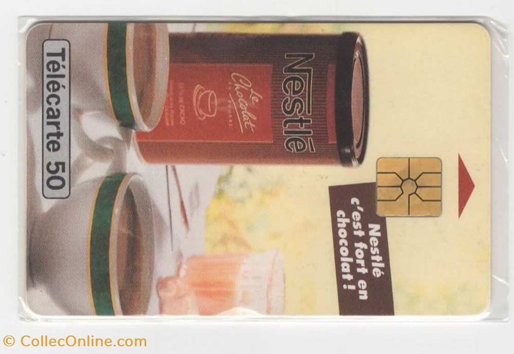 divers telecartes cartes telephoniques 1993 chocolat nestle 06 93 gem