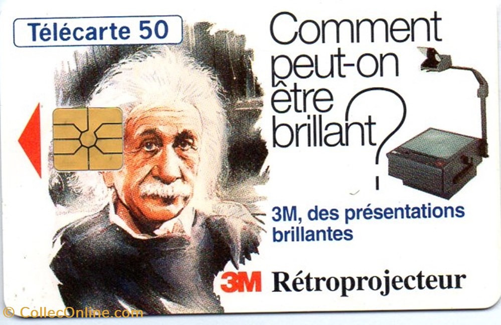1993 3M RETROPROJECTEUR 09/93 GEM diver telecarte 1993 3m retroprojecteur 09 93 gem