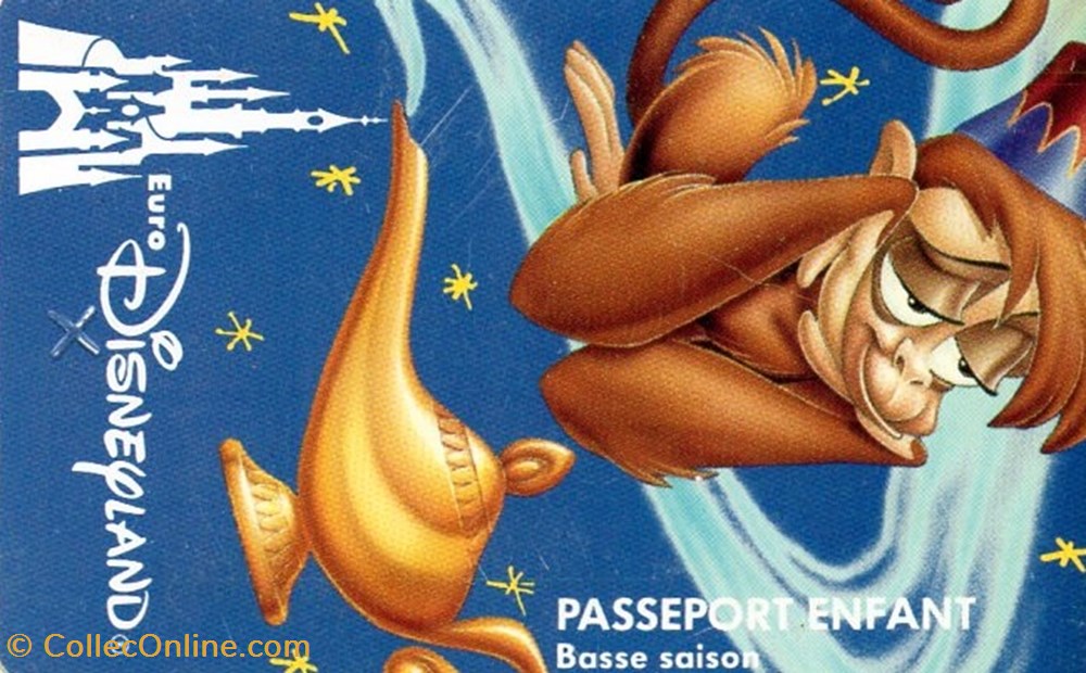 vieux papiers tickets entree 1993 abu eurodisneyland valide le xxxxxx odyssee
