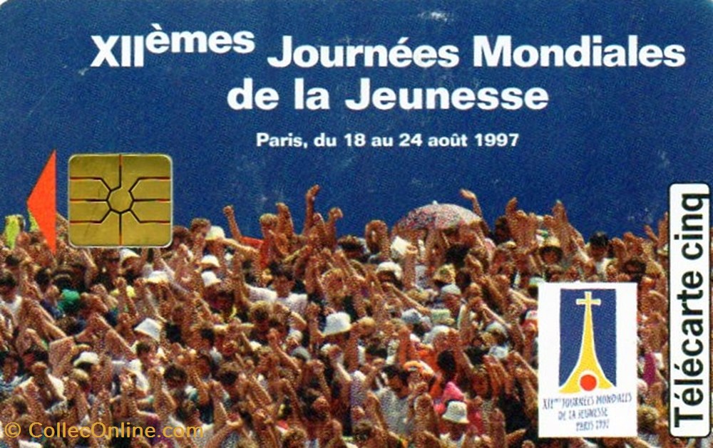 1997 XII EMES JMJ PARIS 08/97 GEM diver telecarte 1997 xii emes jmj paris 08 97 gem