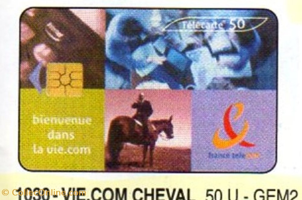 2000 04 VIE.COM CHEVAL 50U 03/00 SO6 divers telecartes 2000 04 vie com cheval 50u 03 00 so6