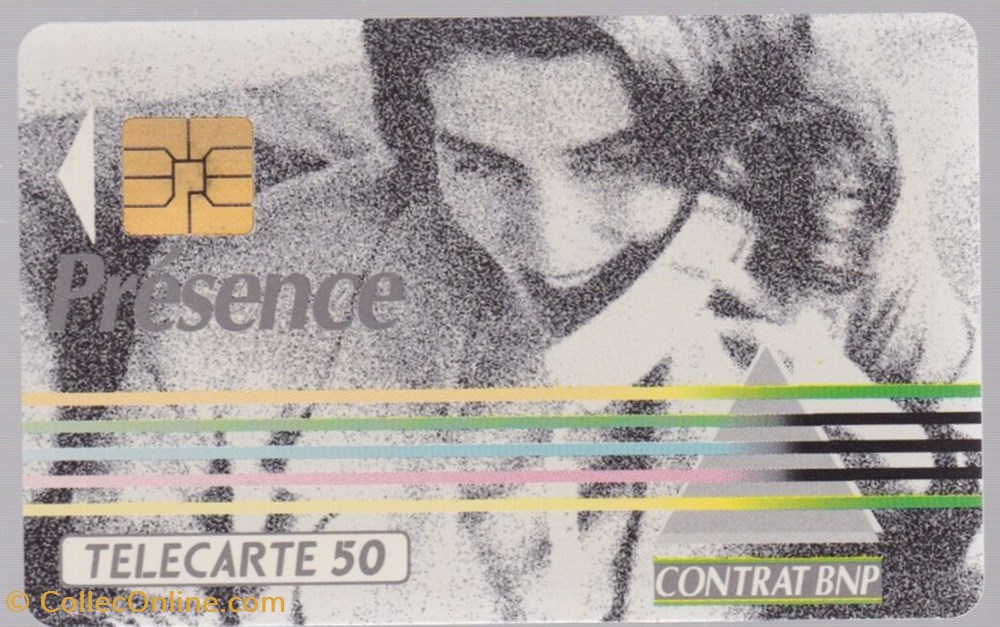 1992 PRESENCE contrat BNP SO3 11/92 divers telecartes cartes telephoniques 1992 presence contrat bnp so3 11 92