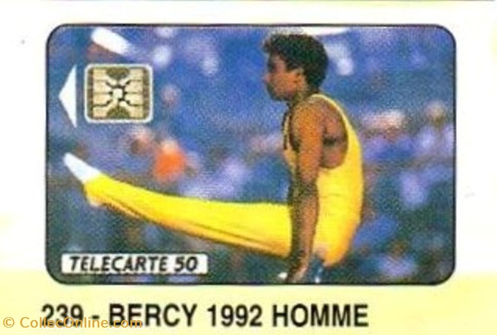 1992 09 BERCY 1992 HOMME divers telecartes 1992 09 bercy 1992 homme