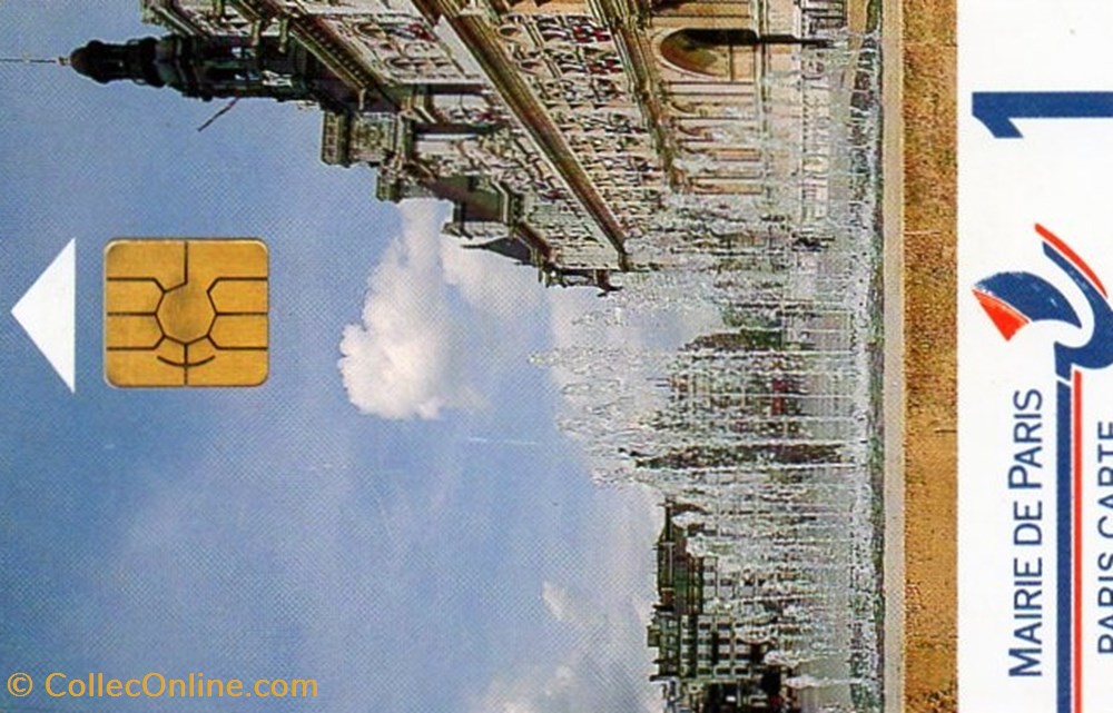divers telecartes paris carte 1 hotel de ville verso texte hotel de ville