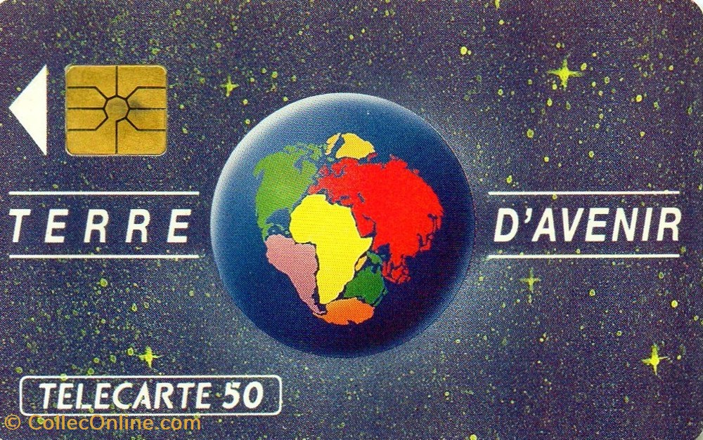 divers telecartes cartes telephoniques 1992 terre d avenir gem 03 92