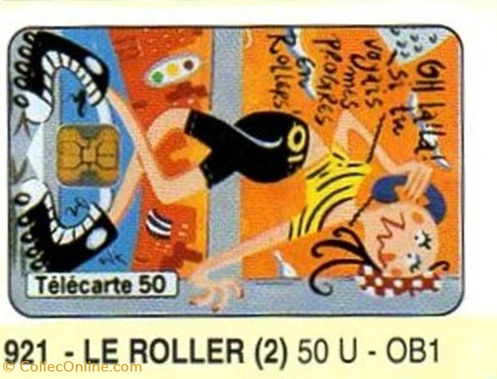 1998 07 LE ROLLER 120U 11/98 OB1 divers telecartes 1998 07 le roller 120u 11 98 ob1