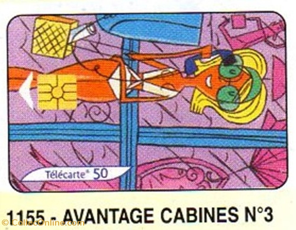 divers telecartes 2001 07 avantages cabines n 3