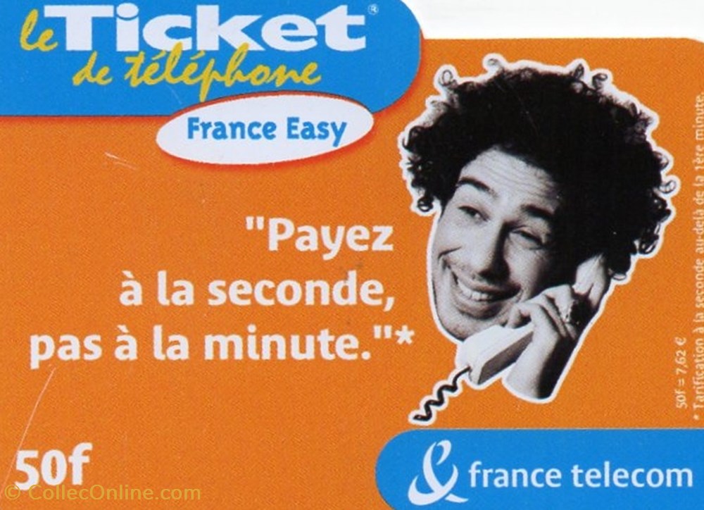 TICKET FRANCE TELECOM 50F FRANCE EASY - Divers - Télécartes - État Bon