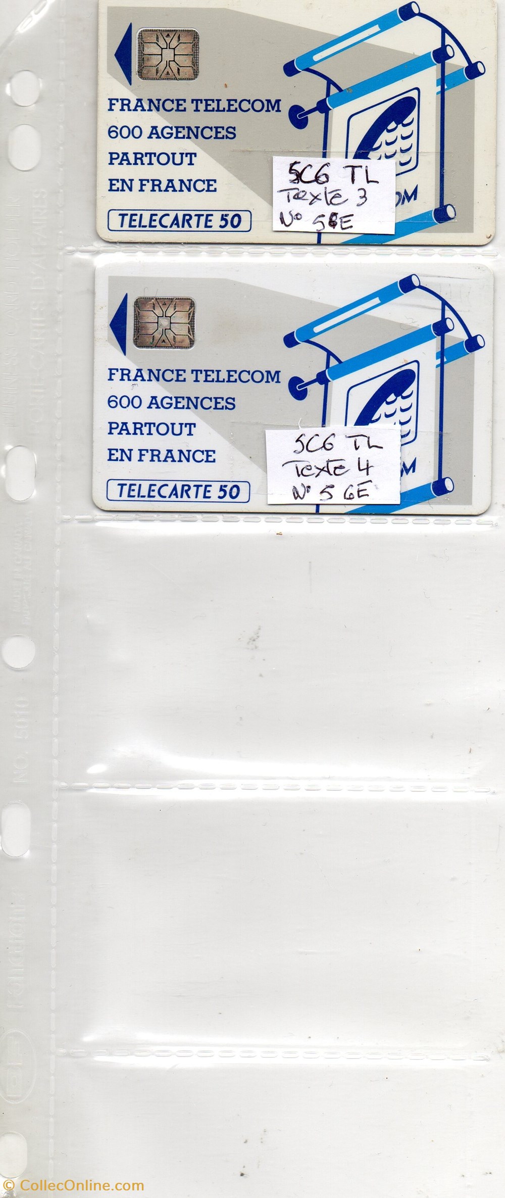 divers telecartes cartes telephoniques 600 agences sc6