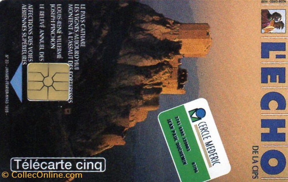 1996 L ECHO DE LA CIPS 02/96 GEM diver telecarte 1996 l echo de la cips 02 96 gem