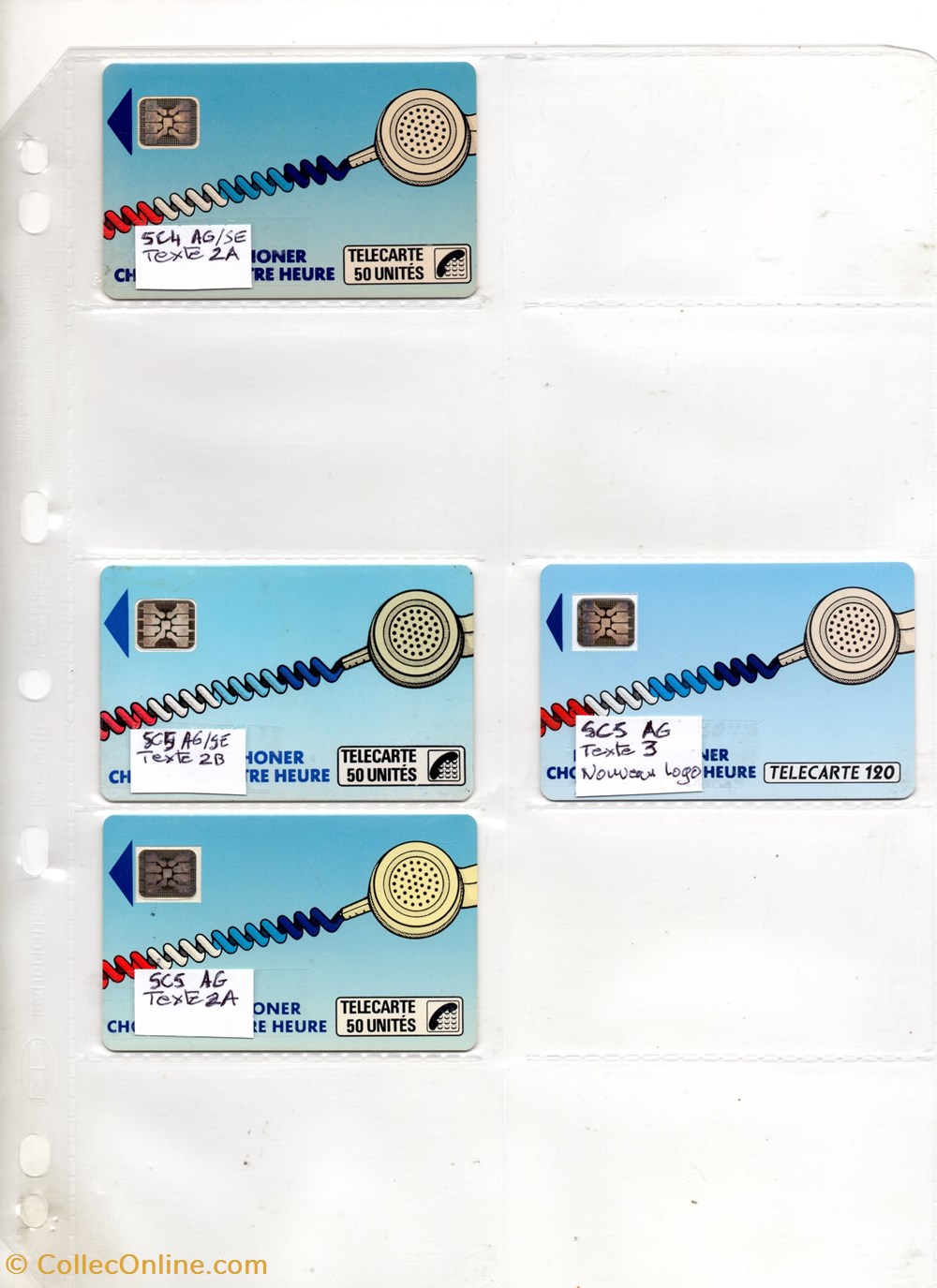 CORDON BLEU SC4/SC5 AG divers telecartes cartes telephoniques cordon bleu sc4 sc5 ag