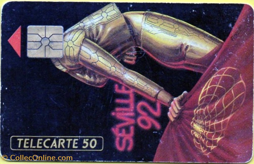 1992 SEVILLE 92 08/92 GEM diver telecarte 1992 seville 92 08 92 gem