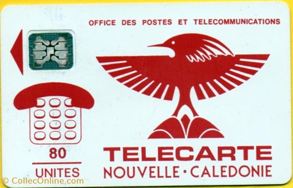 divers telecartes nc 1991 cagou rouge 80u 02 91 sc4 se 06