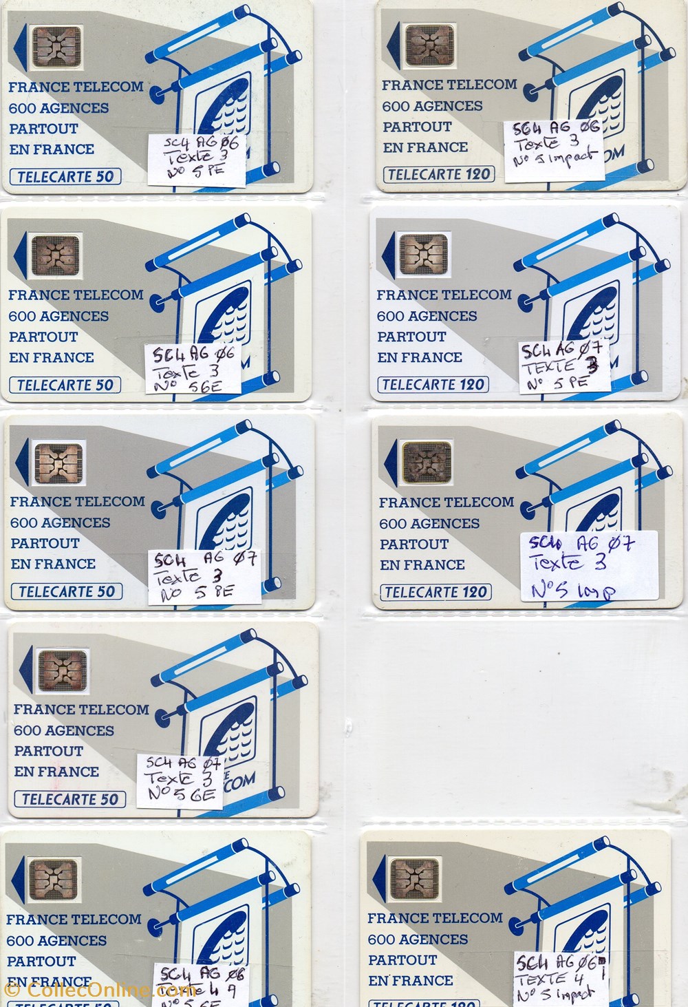 600 AGENCES SC4 AG NOIR divers telecartes cartes telephoniques 600 agences sc4 ag noir