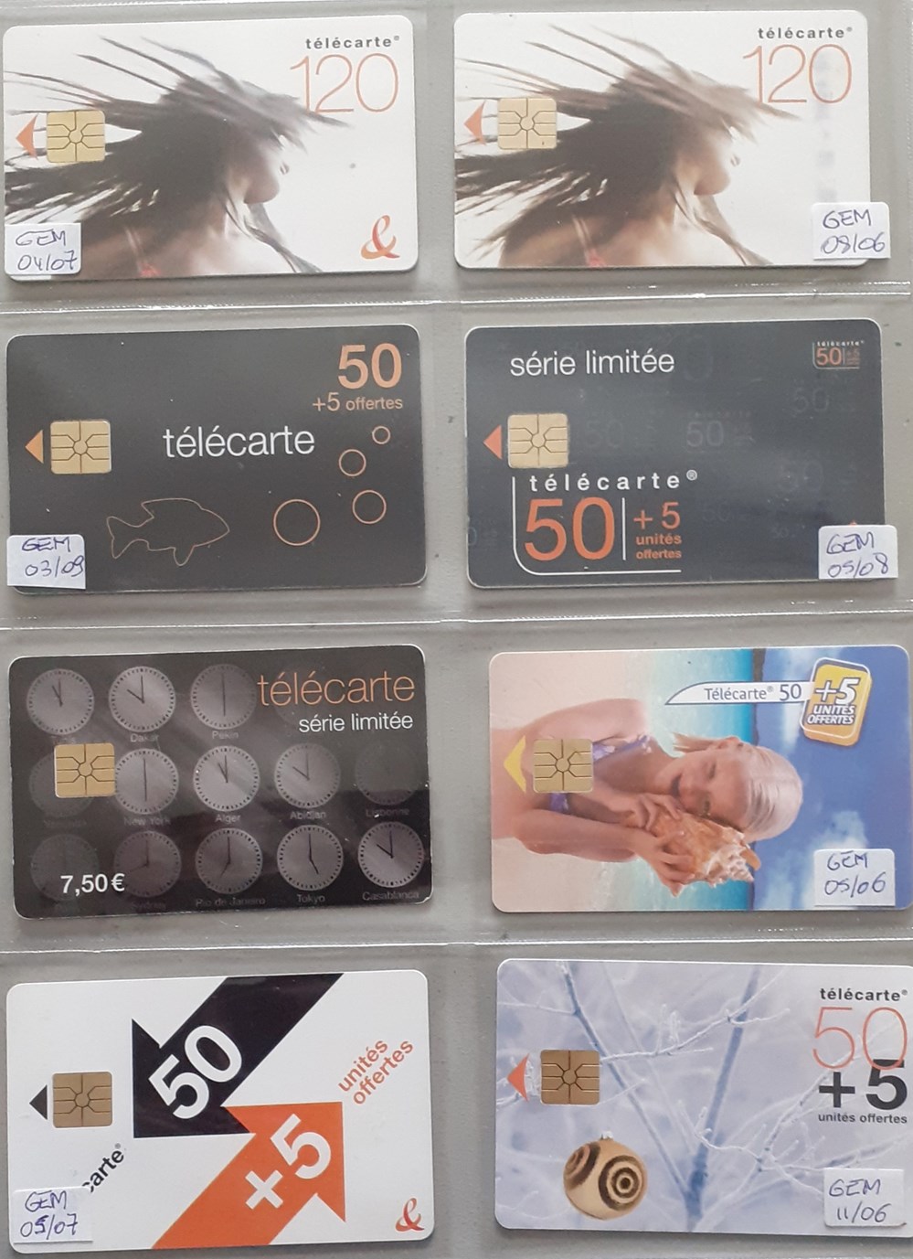 2006 2007 2008 DIVERS telecartes cartes telephoniques 2006 2007 2008 divers