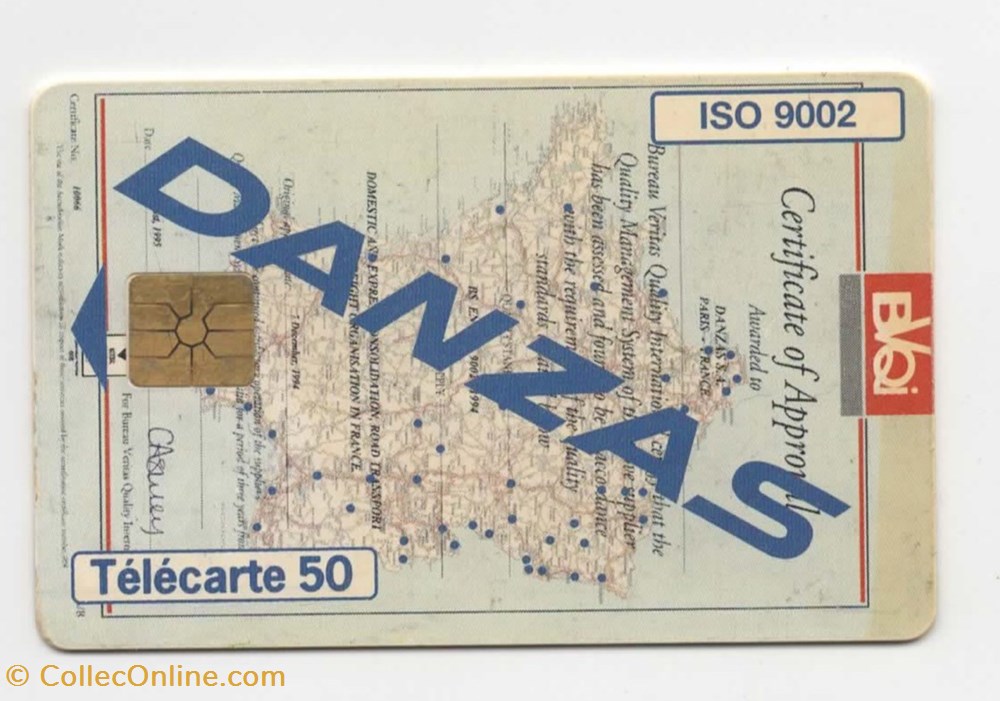 divers telecartes cartes telephoniques 1995 danzas 10 95 gem2