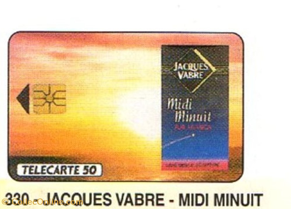 1993 14 JACQUES VABRE - MIDI MINUIT 50U 04/93 GEM LAQUEE NUMEROTEE divers telecartes 1993 14 jacques vabre midi minuit 50u 04 93 gem laquee numerotee