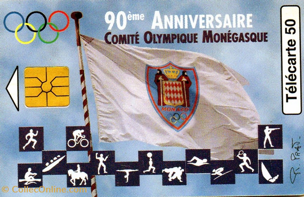 divers telecartes 1997 comite olympique 50u 04 97 gem