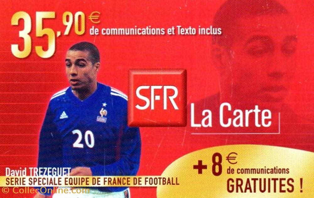 EDF SFR 35.90 € D.TREZEGUET SOUPLE divers telecartes edf sfr 35 90 d trezeguet souple