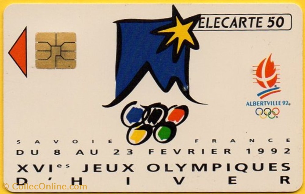 1992 JO ALBERTVILLE 02/92 SO3 diver telecarte 1992 jo albertville 02 92 so3