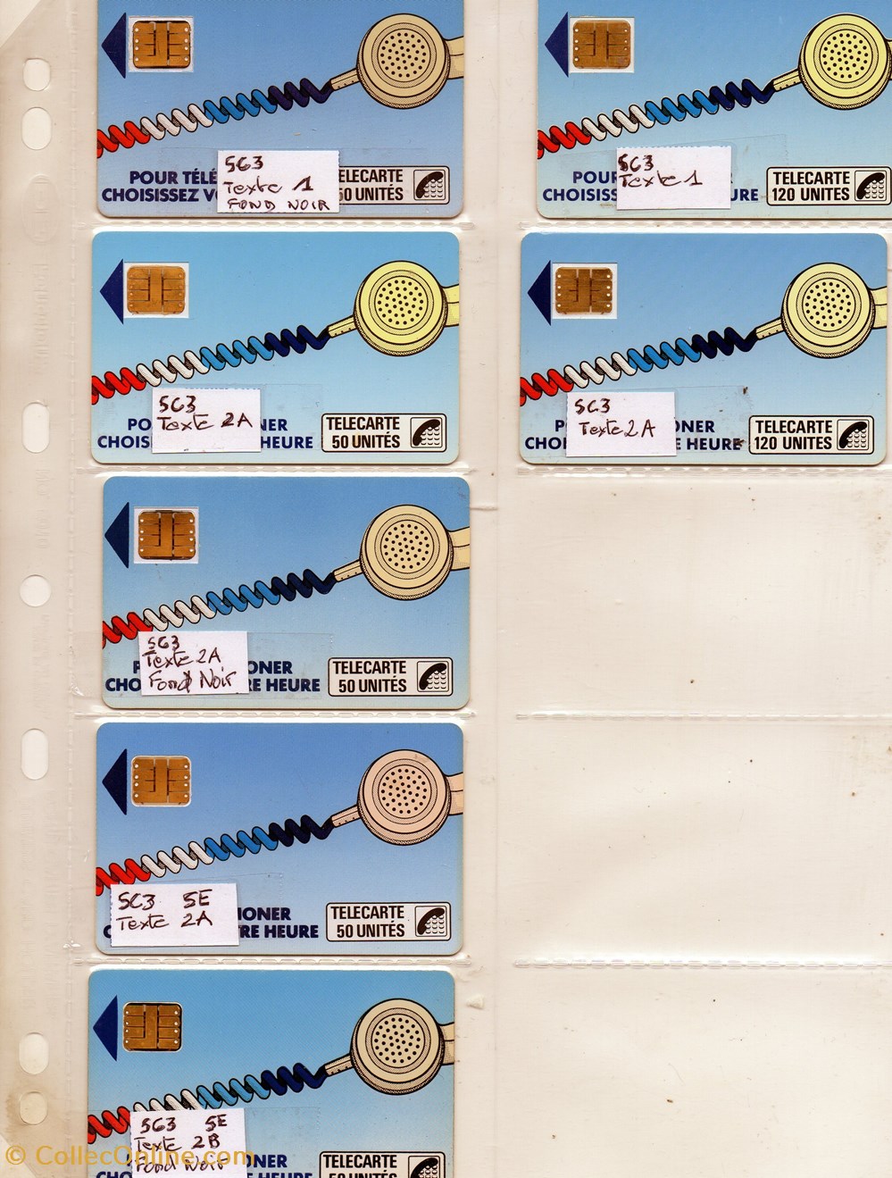 CORDON BLEU SC3 divers telecartes cartes telephoniques cordon bleu sc3