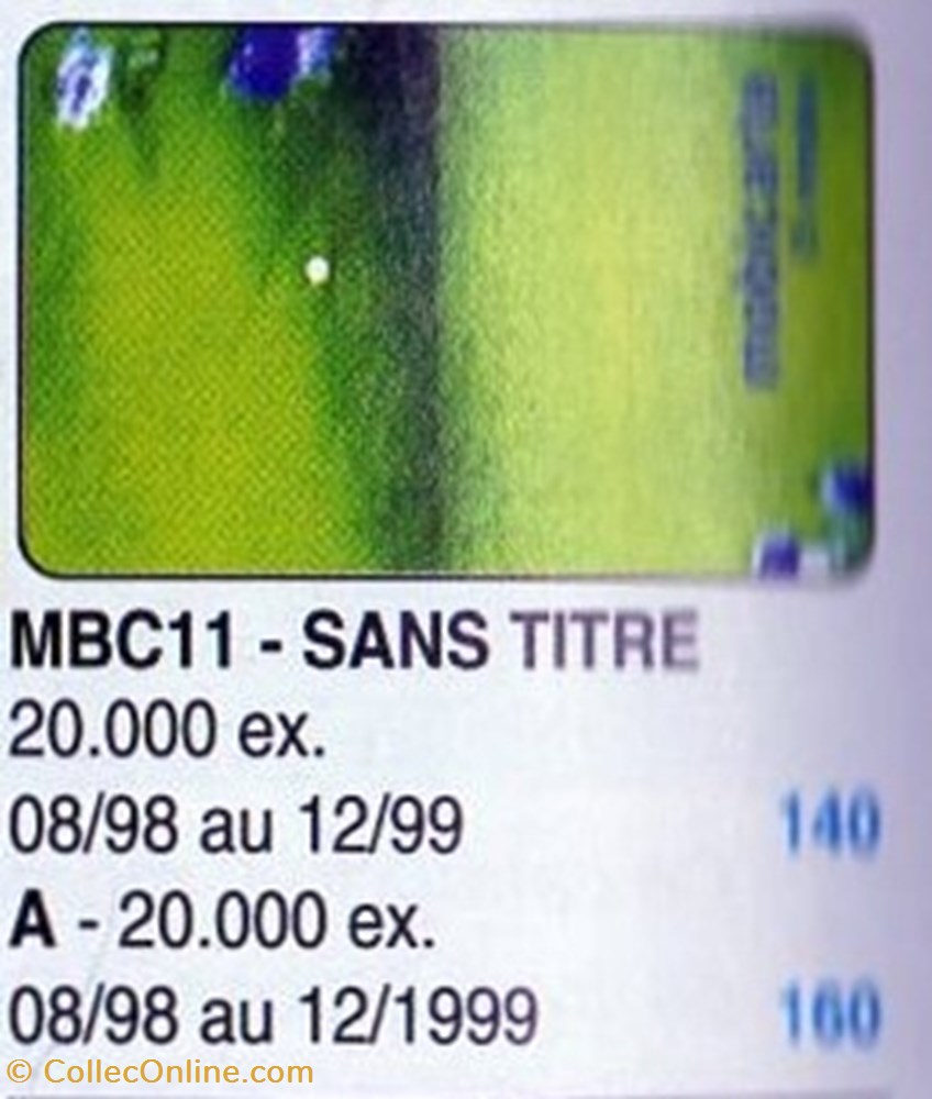 1998 SANS TITRE divers telecartes 1998 sans titre