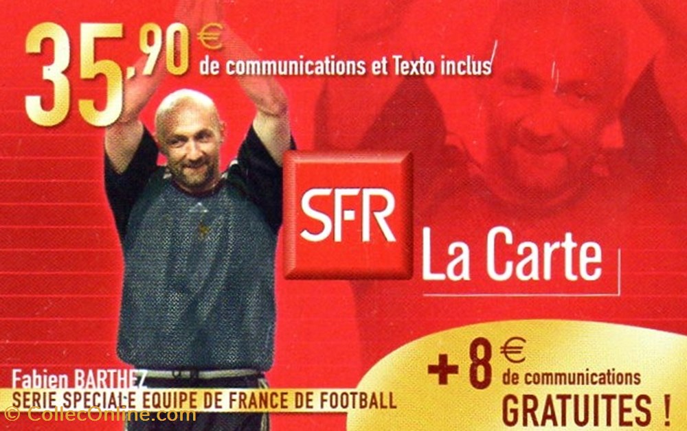 EDF SFR 35.90 € F.BARTHEZ SOUPLE divers telecartes edf sfr 35 90 f barthez souple