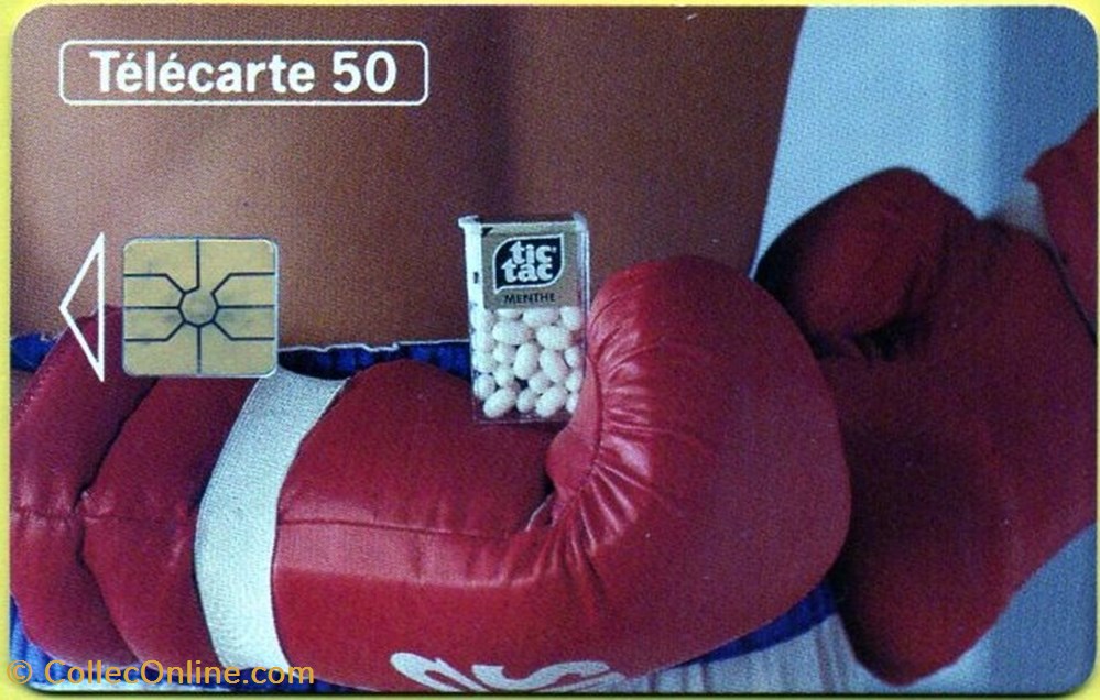 1993 TIC TAC BOXE 12/93 GEM diver telecarte 1993 tic tac boxe 12 93 gem