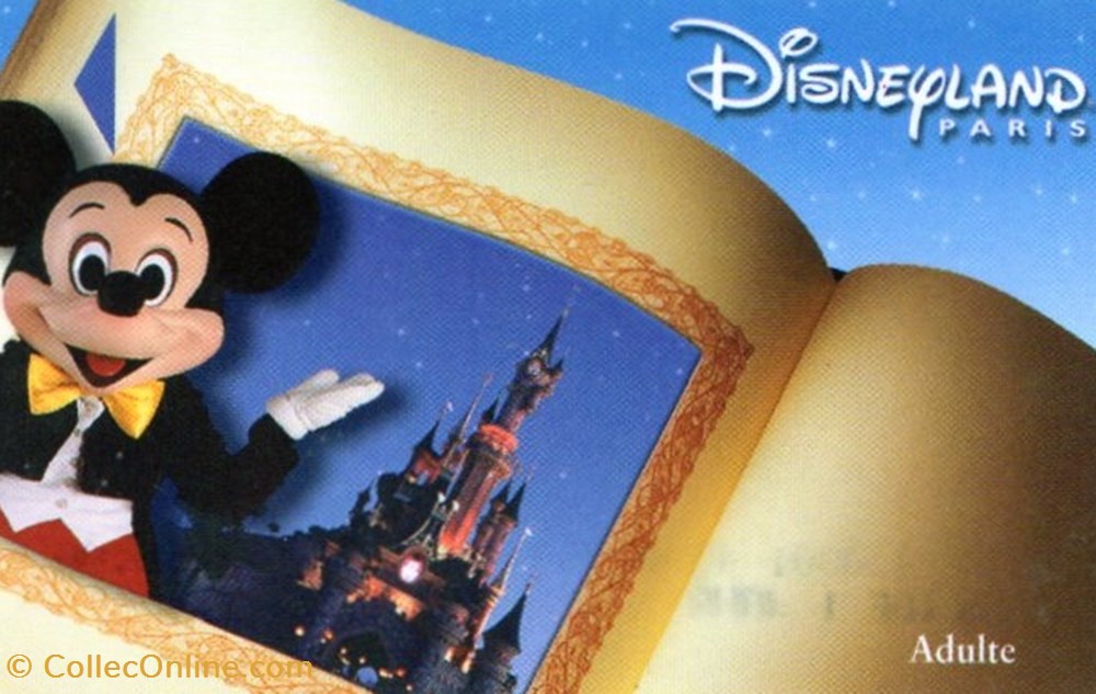 2001 MICKEY DISNEYLAND PARIS PASSEPORT LIVRE VALIDE 1 JOUR vieux papiers tickets entree 2001 mickey disneyland paris passeport livre valide 1 jour