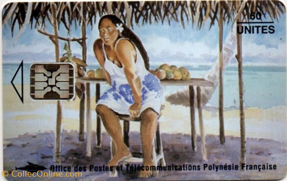PF 1994 LA VENDEUSE DE MANGUE 60U 08/94 SC5 divers telecartes pf 1994 la vendeuse de mangue 60u 08 94 sc5