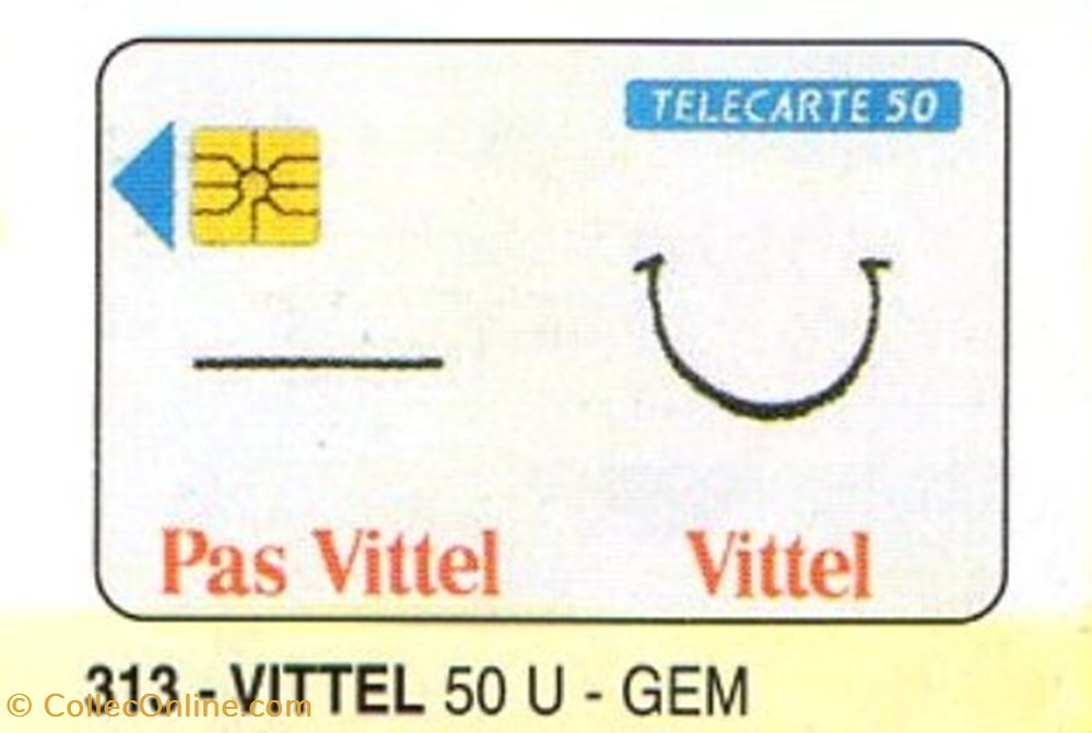 divers telecartes 1993 09 vittel 50u 03 93 gem laquee tirage privee