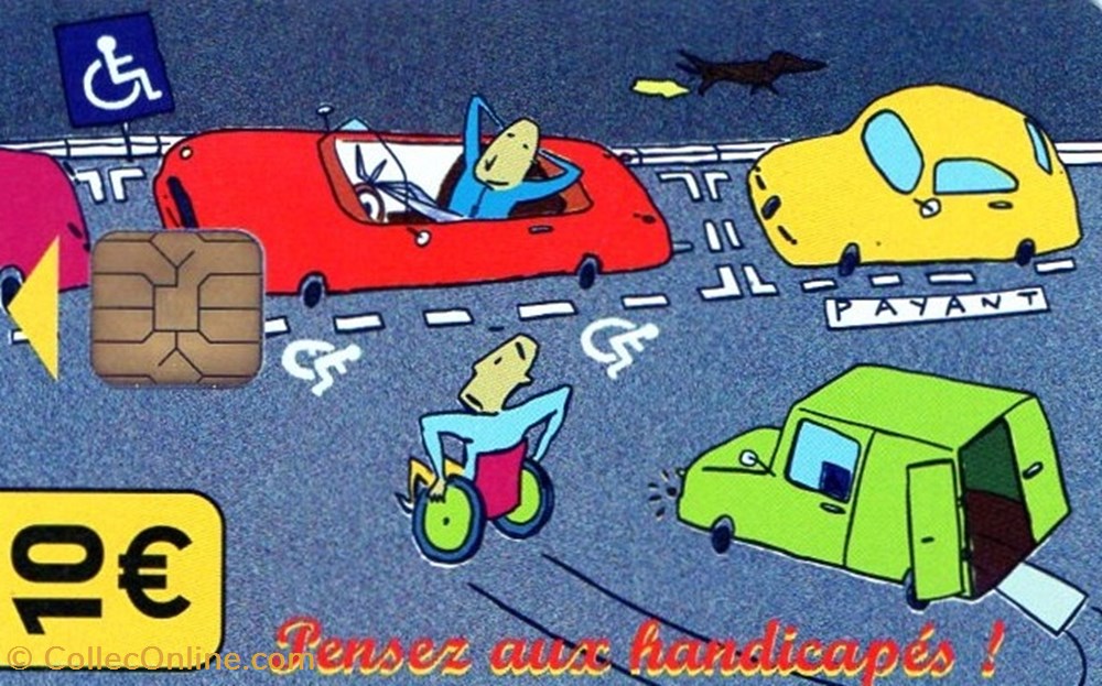 PARIS CARTE 10€ PENSEZ AUX HANDICAPES VERSO FONCTIONNEMENT CARTE divers telecartes paris carte 10 pensez aux handicapes verso fonctionnement carte