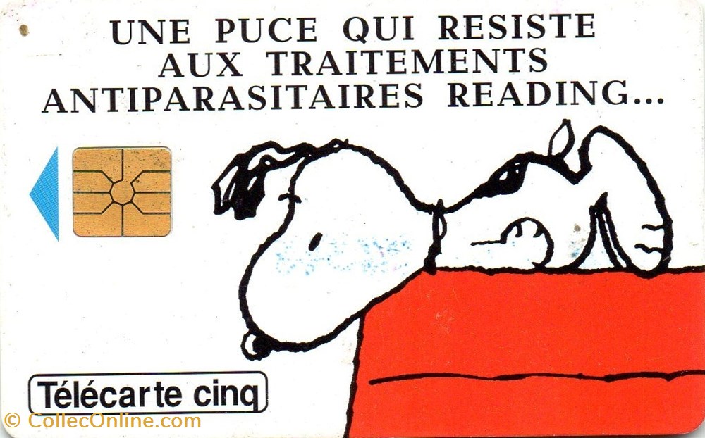 1994 SNOOPY READING 05/94 GEM divers telecartes cartes telephoniques 1994 snoopy reading 05 94 gem