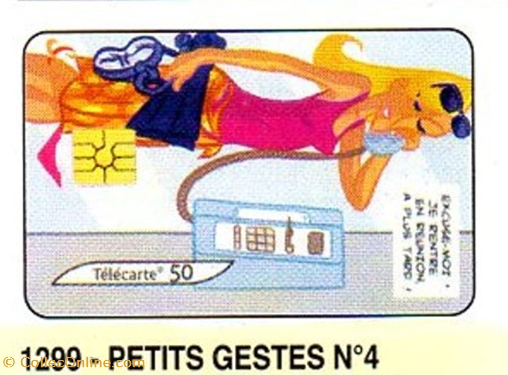 2004 10 PETITS GESTES N°4 divers telecartes 2004 10 petits gestes n 4