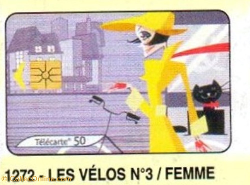 2003 24 LES VELOS N°3 / FEMME divers telecartes cartes telephoniques 2003 24 les velos n 3 femme