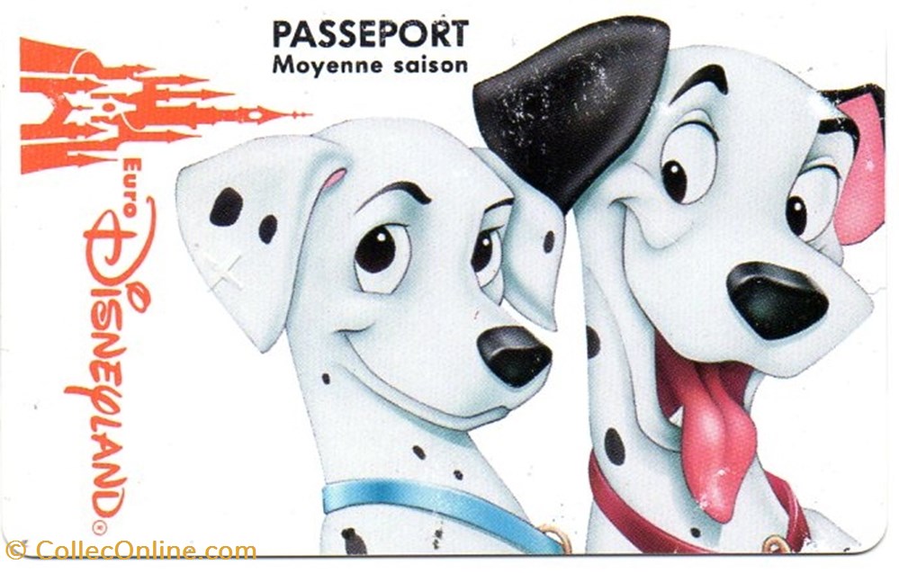 vieux papiers tickets entree 1994 perdita et pongo eurodisneyland valide le xxxxxx odyssee 25