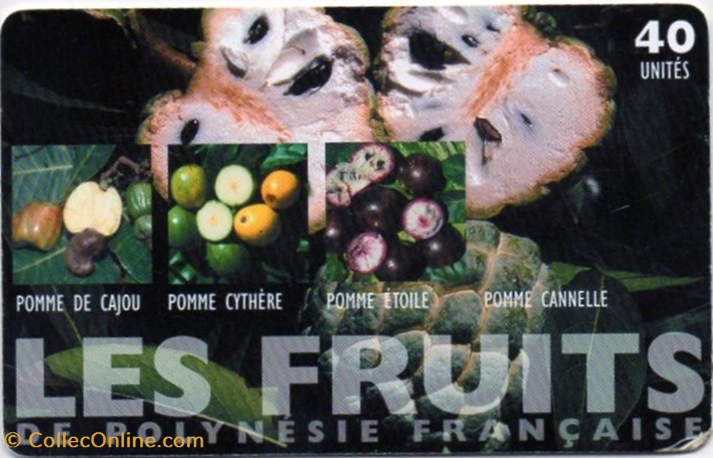 PF 2003 LES FRUITS DE POLYNESIE FRANÇAISE 40U 03/03 GEM divers telecartes pf 2003 les fruits de polynesie francaise 40u 03 03 gem