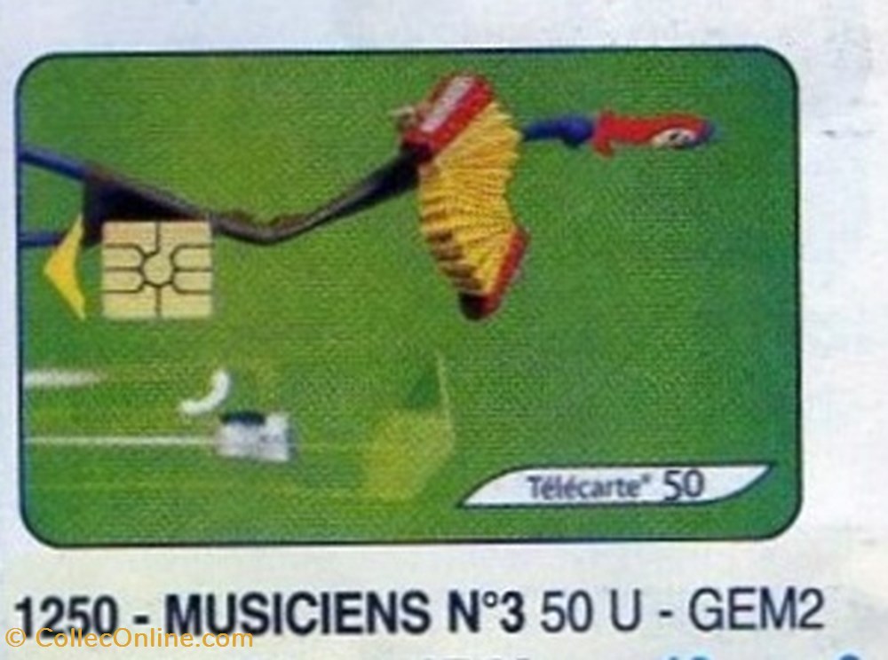 2003 15 MUSICIENS N°3 divers telecartes cartes telephoniques 2003 15 musiciens n 3