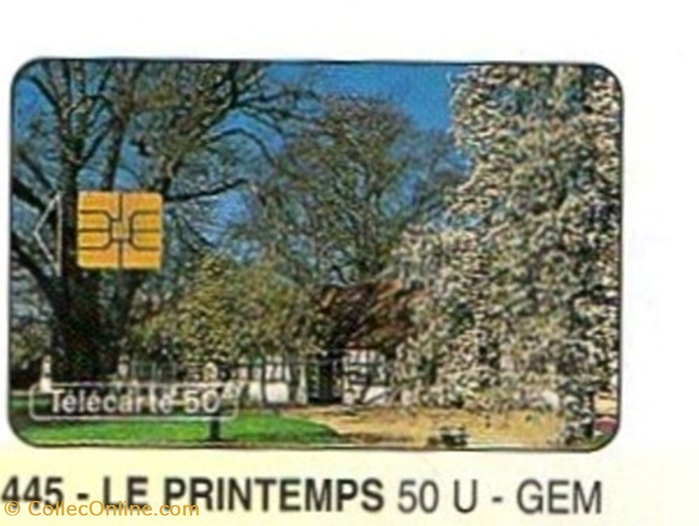 1994 03 LE PRINTEMPS divers telecartes 1994 03 le printemps