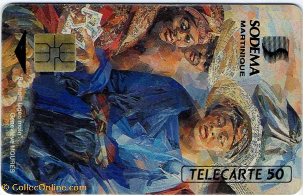 1992 SODEMA MARTINIQUE 10/92 SO3 diver telecarte 1992 sodema martinique 10 92 so3