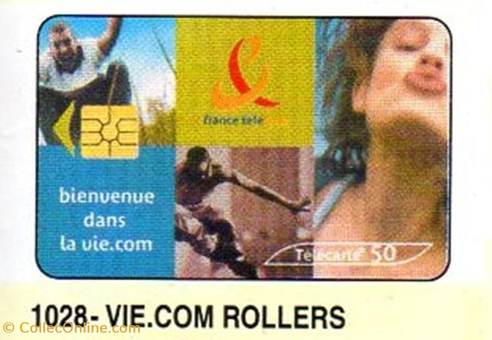 2000 03 VIE.COM ROLLERS 50U 03/00 SO6 divers telecartes 2000 03 vie com rollers 50u 03 00 so6