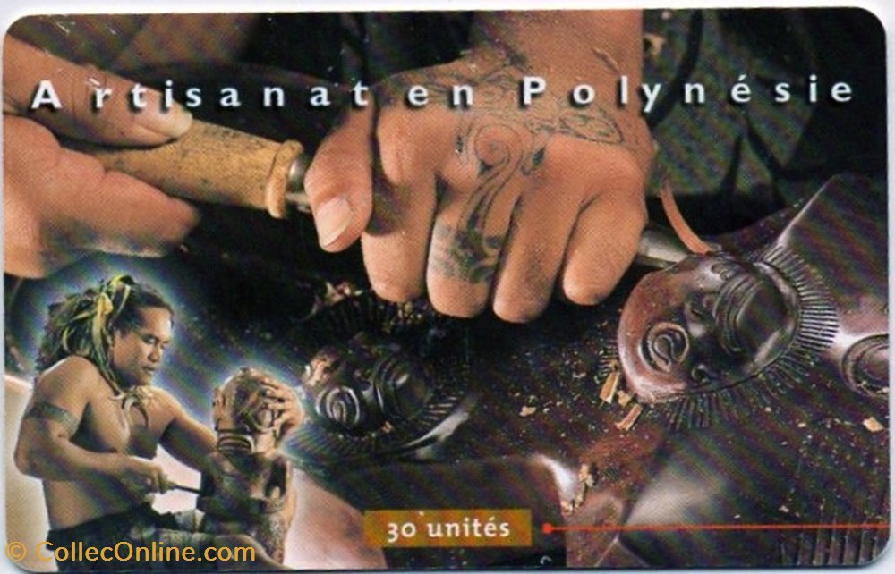 PF 1999 SCULTEUR SUR BOIS 30U 07/99 GEM divers telecartes cartes telephoniques pf 1999 sculteur sur bois 30u 07 99 gem